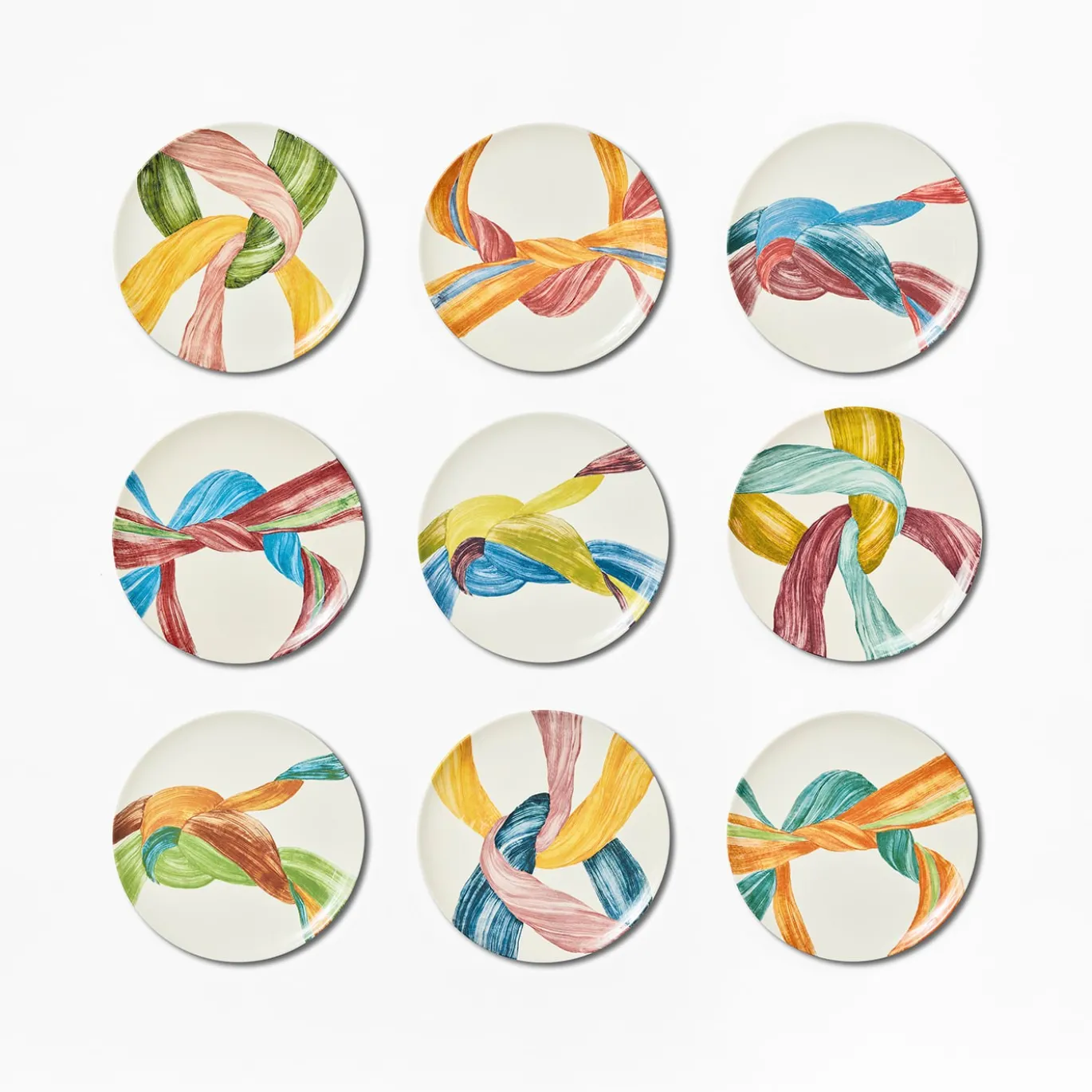 Set di 4 Piatti Piani Legami #2