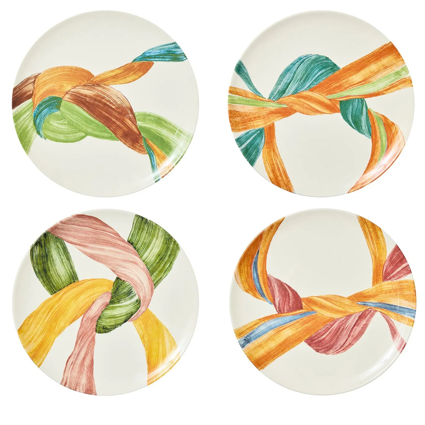 Set di 4 Piatti Piani Legami #2