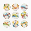 Set di 4 Piatti Piani Legami #1