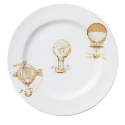 Set di 4 Piatti Piani Mongolfiere
