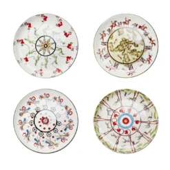 Set di 4 Piatti Piani Play in Ceramica - Story #1