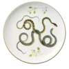 Set di 3 Piatti Piani Serpi #2 in Ceramica Bianca