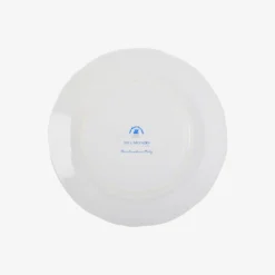 Set di 4 piatti piani Veleno Bellissimo in porcellana dipinti a mano