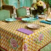 Set di 3 Piatti Piani Veranda Rosa