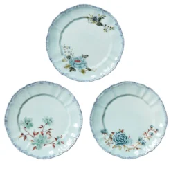 Set di 3 Piatti Piani Veranda Turchese
