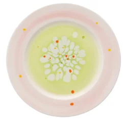 Set di 2 piatti piani verdi Spring