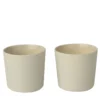 Set di 2 piccoli bicchieri in ceramica verdi