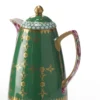 Set di piccoli thermos Dallah verdi e rosa e 6 tazze Finjan