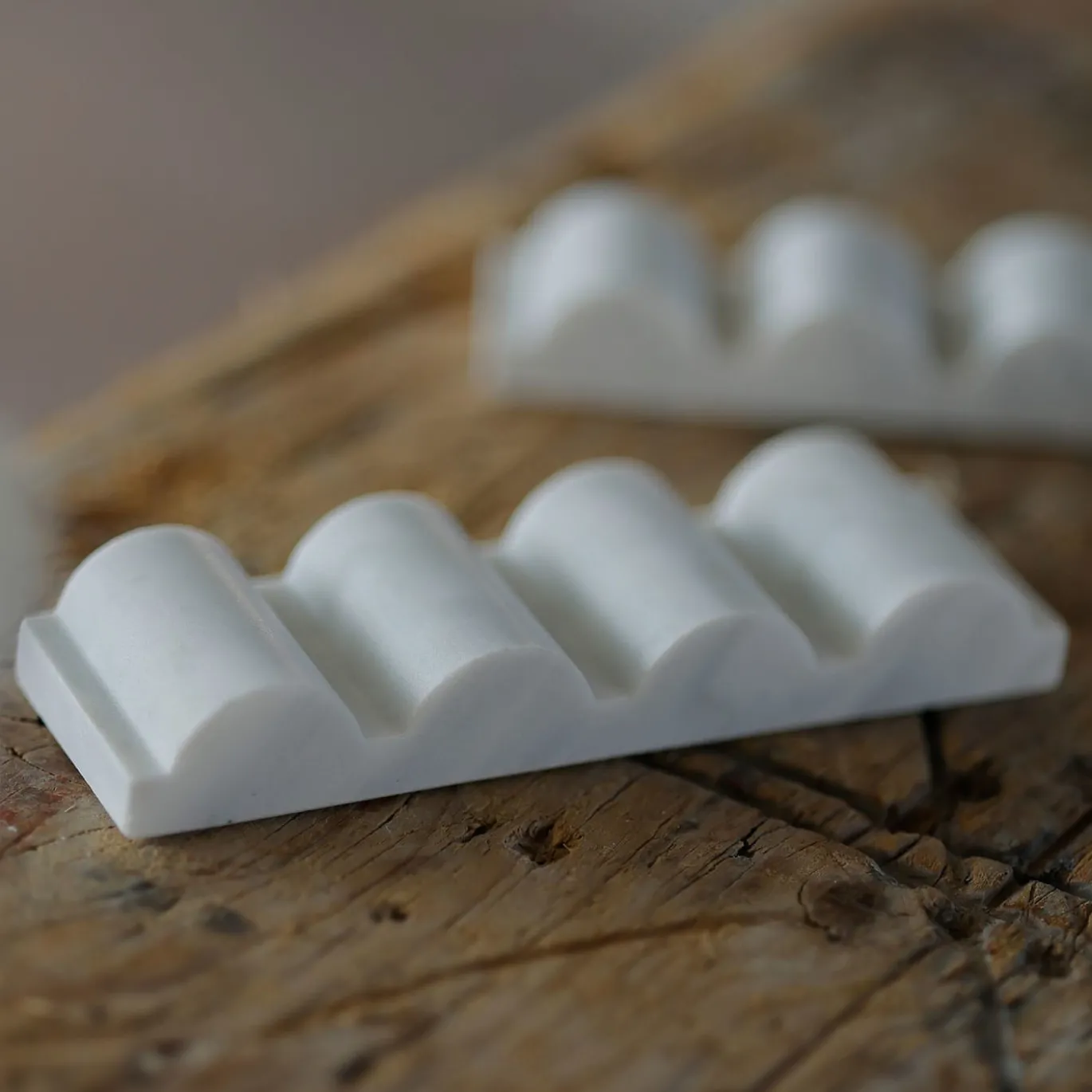 Set di 6 poggiaposate in marmo bianco di Carrara Parati