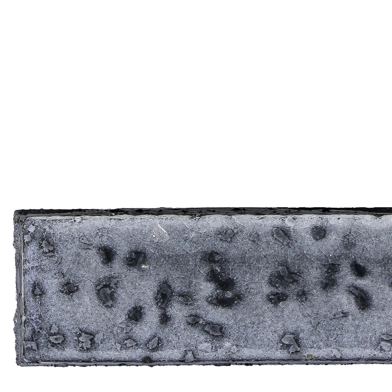 Set di 8 poggia posate Stilo Piombo in ceramica vetrificata smaltata