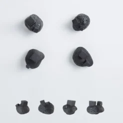 Set di 4 pomelli neri per porte Pietra #3 di Nicole Valenti