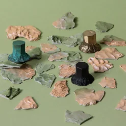 Set di 4 pomelli neri per porte Solido #1 di Nicole Valenti