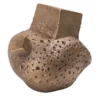 Set di 4 pomelli per porte in ottone Pietra #2 di Nicole Valenti