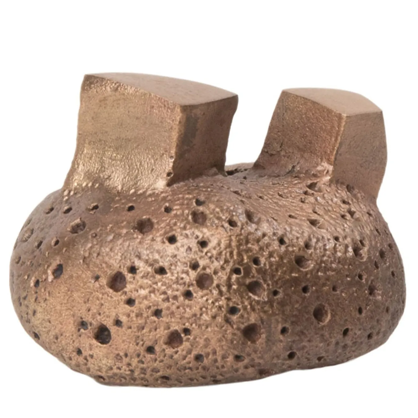 Set di 4 pomelli per porte in ottone Pietra #1 di Nicole Valenti