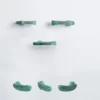 Set di 4 pomelli verdi per porte Inca #2 di Nicole Valenti