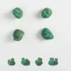 Set di 4 pomelli verdi per porte Pietra #2 di Nicole Valenti