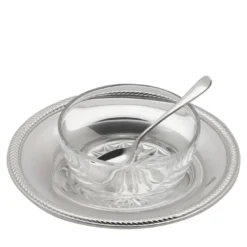 Set di 2 portasale e pepiera Spiga di Grano con cucchiaio