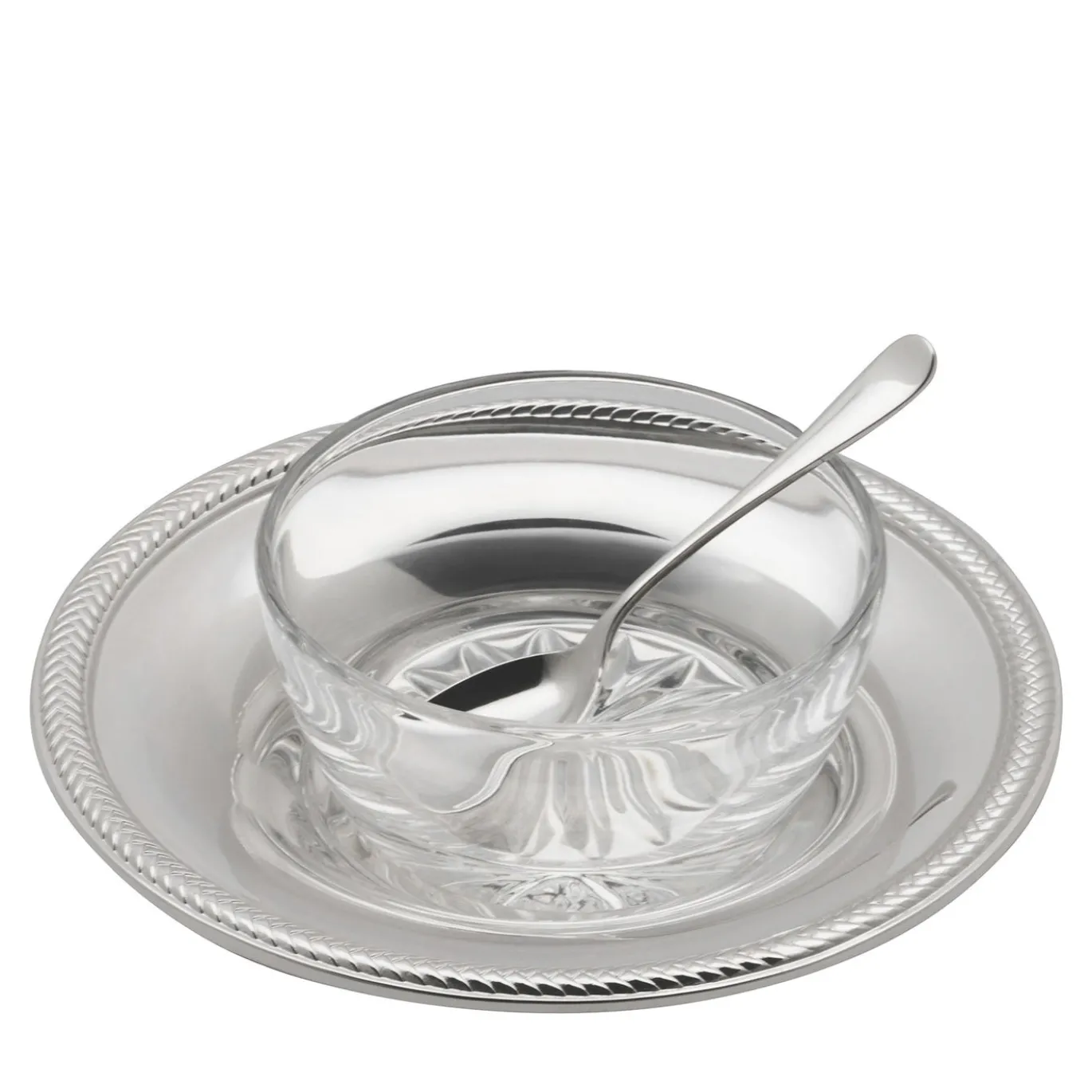Set di 2 portasale e pepiera Spiga di Grano con cucchiaio