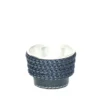 Set di 6 porta tazze da caffè espresso in alluminio blu