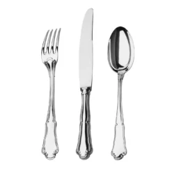 Set di posate Barocco da 3 pezzi placcate argento