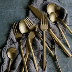 Set di posate da 5 pezzi Due Ice Oro