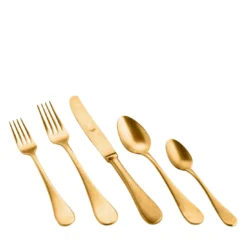 Set di posate da 5 pezzi Michelangelo Vintage Oro