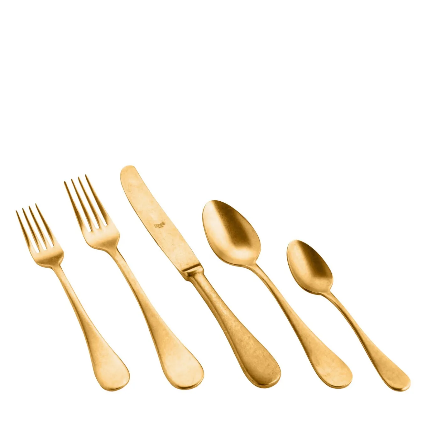 Set di posate da 5 pezzi Michelangelo Vintage Oro