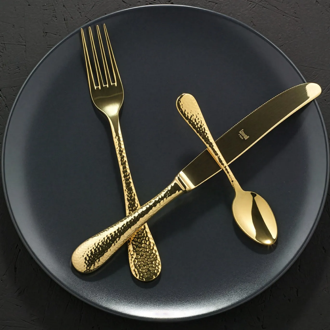 Set di posate da 5 pezzi Michelangelo Vintage Oro