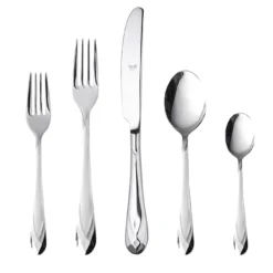Set di 5 posate Diamante in acciaio inossidabile