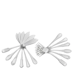 Set di posate in argento da 12 pezzi