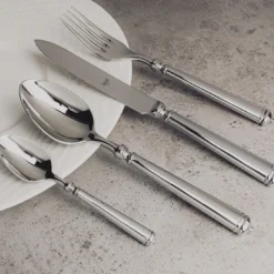 Set di 5 posate Luce in acciaio inossidabile argentato