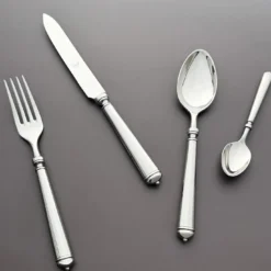 Set di 5 posate Luce in acciaio inossidabile argentato