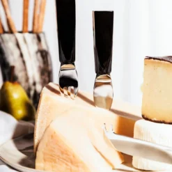 Set di 6 Posate per Formaggi con Manici in Corno