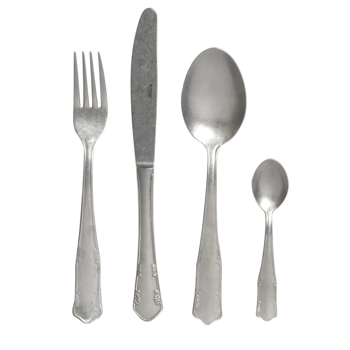 Set di 24 posate Romantica in argento