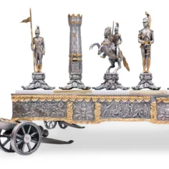 Set di Scacchi Battaglia di Waterloo in Bronzo