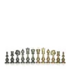 Set di Scacchi Orientale Contemporaneo in Ottone e Legno