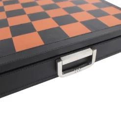 Set di Scacchi Rinascimento Fiorentino in Pelle Nera