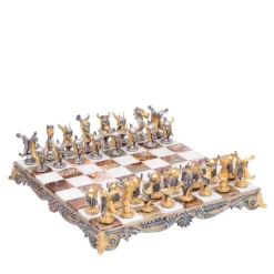 Set di Scacchi Viking in Bronzo
