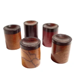 Set di 5 scatole di legno Esotico