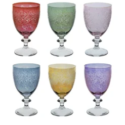 Set di sei bicchieri da vino Ravel