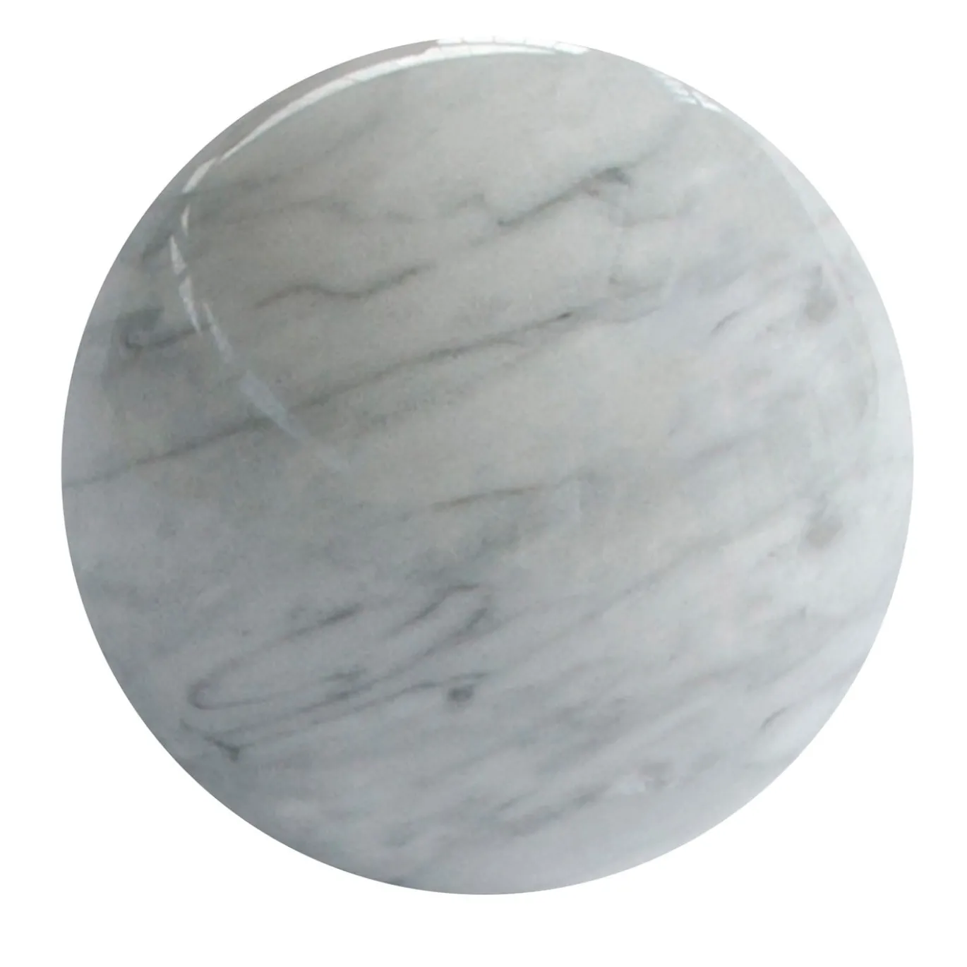 Set di 2 sfere fermacarte in marmo grigio Bardiglio