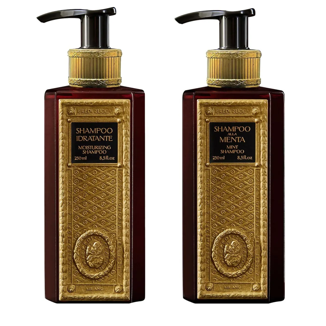Set di Shampoo alla menta profumata Vetiverum e Shampoo idratante