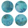 Set di 8 sottobicchieri blu screziati Dafne