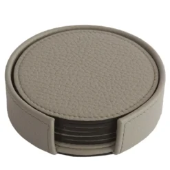 Set di 6 sottobicchieri grigi