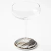 Set di 6 Sottobicchieri in Corno Naturale Marrone