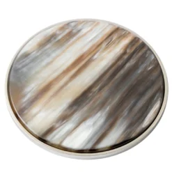 Set di 6 Sottobicchieri in Corno Naturale Marrone