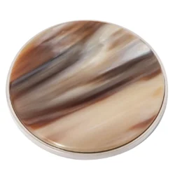 Set di 6 Sottobicchieri in Corno Naturale Marrone