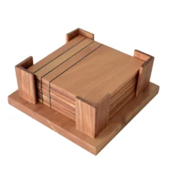 Set di sottobicchieri in legno Deodara