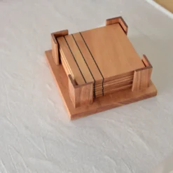 Set di sottobicchieri in legno Deodara