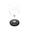 Set di 6 sottobicchieri in marmo nero Marquina